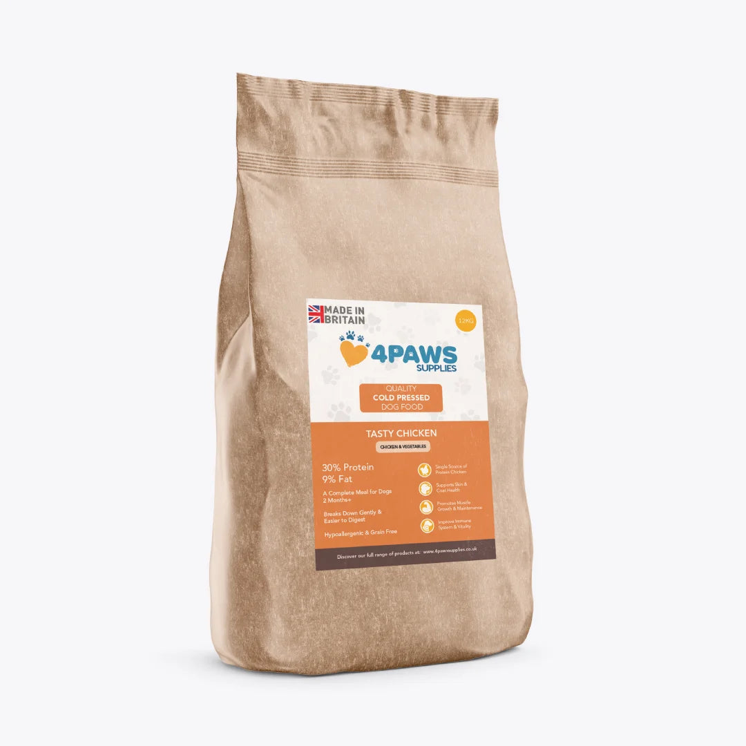 Premium Cold Pressed Dog Food - Tasty Chicken