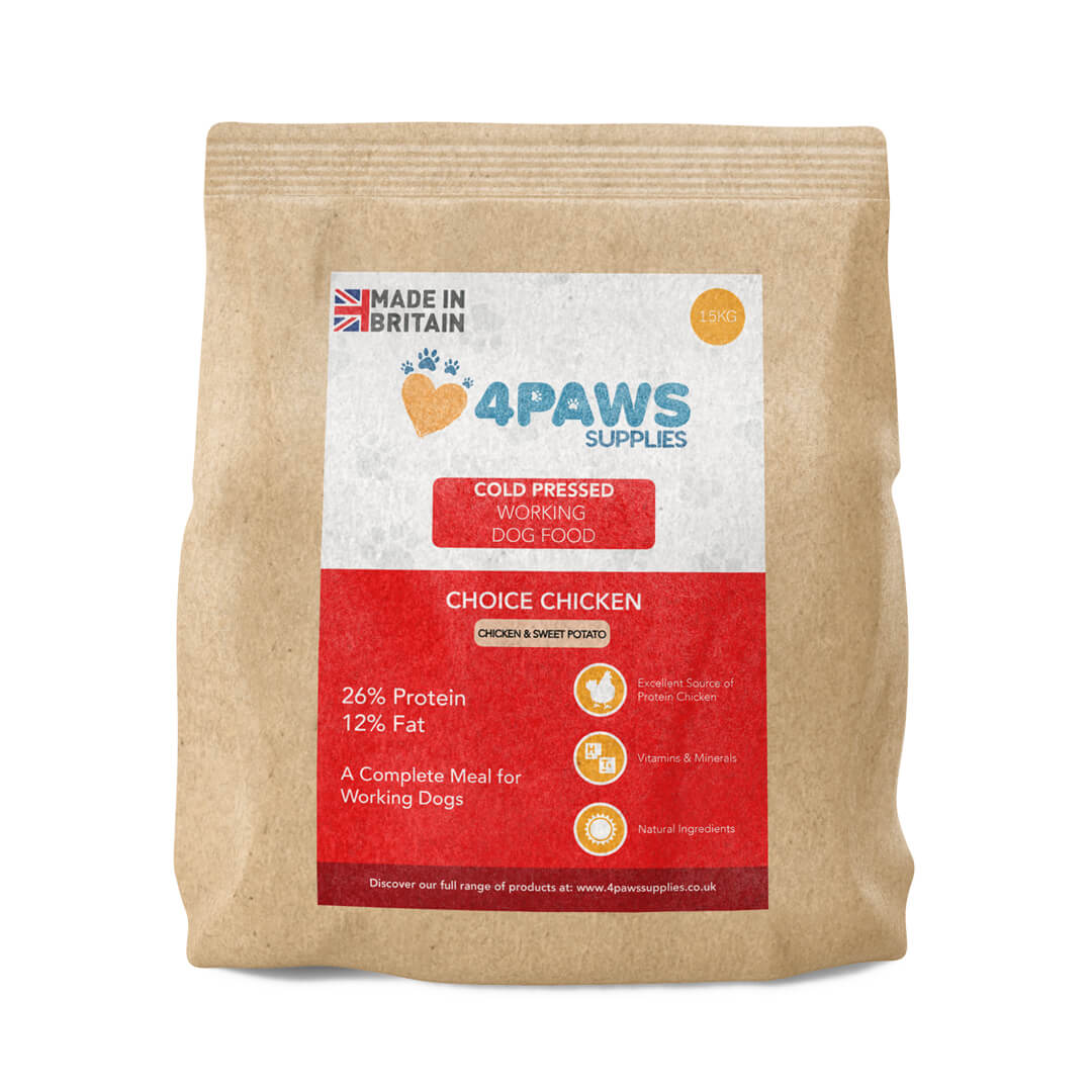 Working Dog Cold Pressed Dog Food - Choice Chicken (15kg bag)